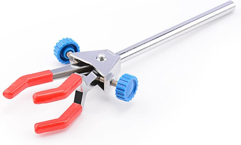 FunChem 3 Prong Dual Adjustable Clamp, Lab Clamp 3 Prong Finger Double Adjust Multipurpose Swivel Extension Clamp for Laboratory - Image 4